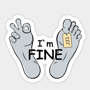 Dead Inside, Dark Humor Sticker